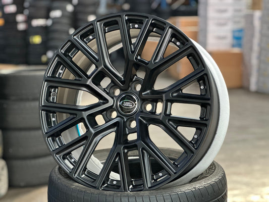 New 20X9 ET30 Overdrive Forged Kahn RS Rim (5 wheel) Matt Black 5X120