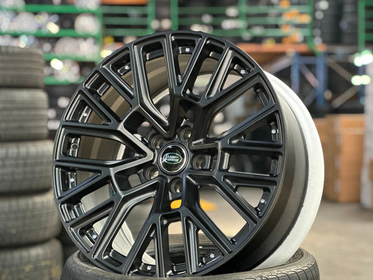 New 20X9 ET30 Overdrive Forged Kahn RS Rim (5 wheel) Matt Black 5X120