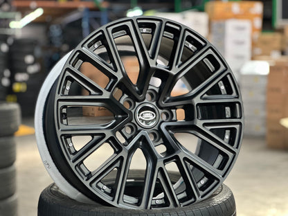 New 20X9 ET30 Overdrive Forged Kahn RS Rim (5 wheel) Matt Black 5X120