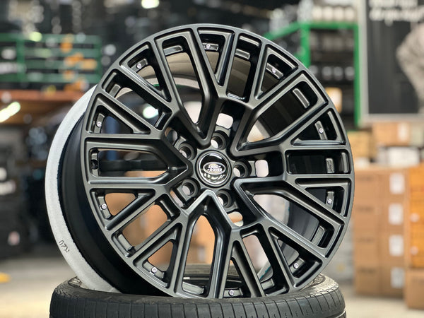 New 20X9 ET30 Overdrive Forged Kahn RS Rim (5 wheel) Matt Black 5X120