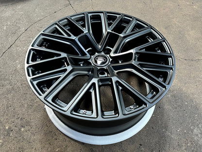 New 20X9 ET30 Overdrive Forged Kahn RS Rim (5 wheel) Matt Black 5X120