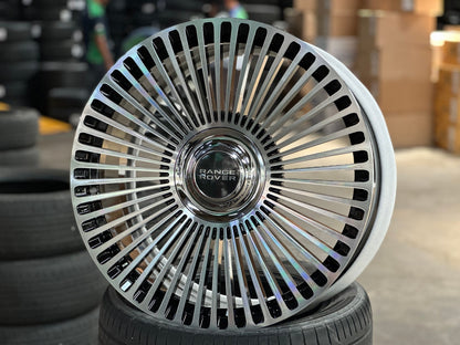 New 22X10 ET38 Overdrive Forged Mansory Rim (4 wheel) Gloss Black 5X120