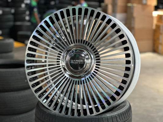 New 22X10 ET38 Overdrive Forged Mansory Rim (4 wheel) Gloss Black 5X120