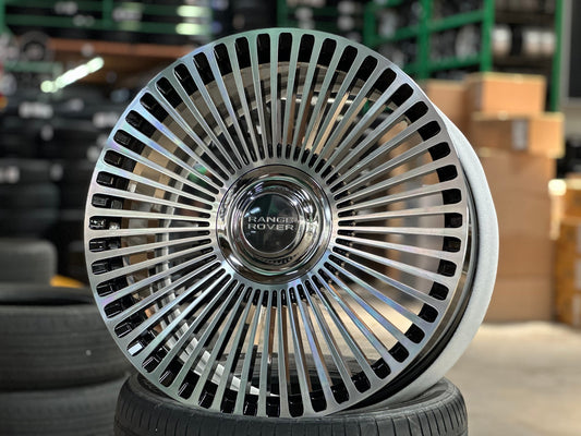 New 22X10 ET38 Overdrive Forged Mansory Rim (4 wheel) Gloss Black 5X120