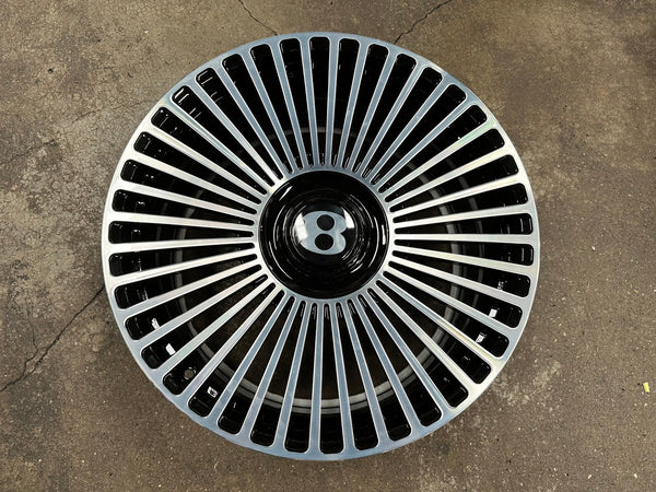 New 21X9.5 ET32 Overdrive Forged Mansory Rim (4 wheel) Gloss Black PF 5X112