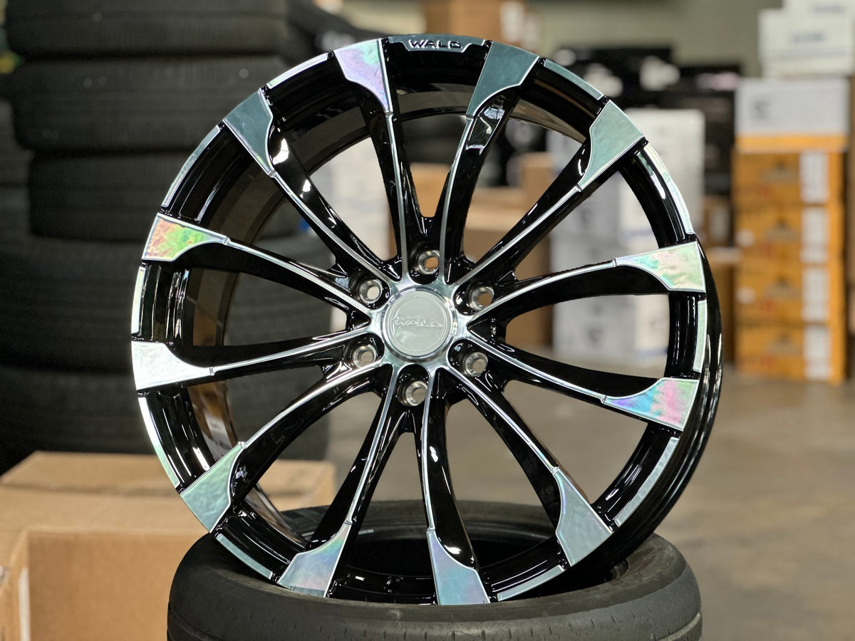 New 22X9 ET45 Overdrive Forged Wald Rim (4 wheel) Gloss Black 6X139.7