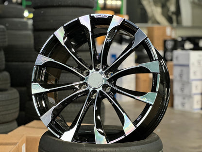 New 22X9 ET45 Overdrive Forged Wald Rim (4 wheel) Gloss Black 6X139.7