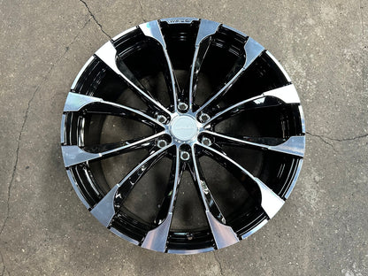 New 22X9 ET45 Overdrive Forged Wald Rim (4 wheel) Gloss Black 6X139.7