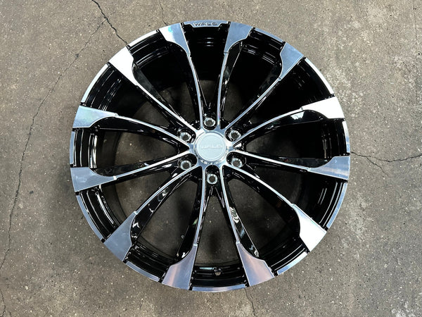 New 22X9 ET45 Overdrive Forged Wald Rim (4 wheel) Gloss Black 6X139.7