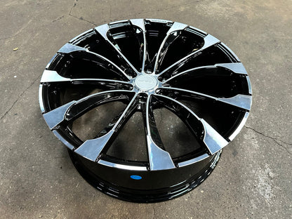 New 22X9 ET45 Overdrive Forged Wald Rim (4 wheel) Gloss Black 6X139.7