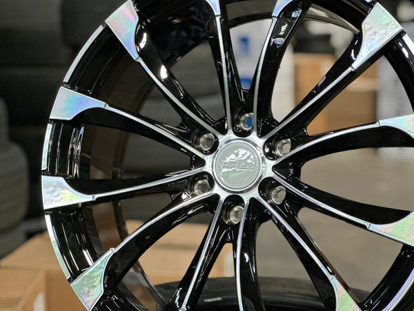 New 22X9 ET45 Overdrive Forged Wald Rim (4 wheel) Gloss Black 6X139.7