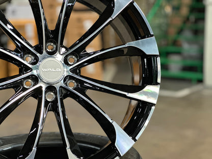 New 22X9 ET45 Overdrive Forged Wald Rim (4 wheel) Gloss Black 6X139.7