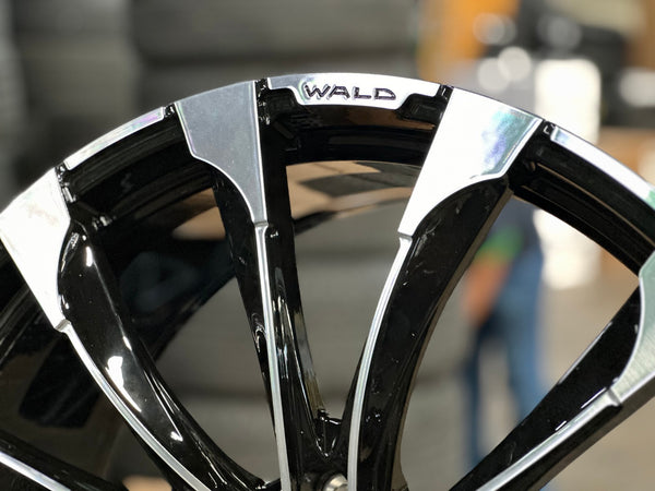 New 22X9 ET45 Overdrive Forged Wald Rim (4 wheel) Gloss Black 6X139.7