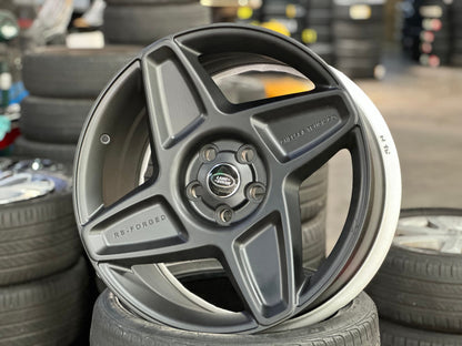 New 20X9 ET35 Overdrive Forged Kahn Rim (5 wheel) Matt Black 5X120