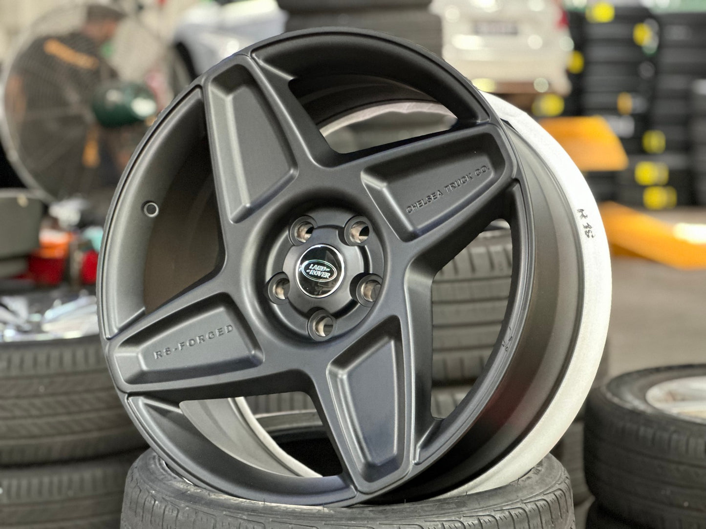 New 20X9 ET35 Overdrive Forged Kahn Rim (5 wheel) Matt Black 5X120