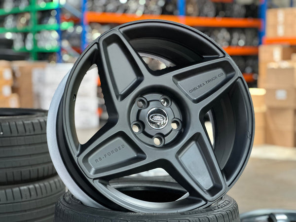 New 20X9 ET35 Overdrive Forged Kahn Rim (5 wheel) Matt Black 5X120