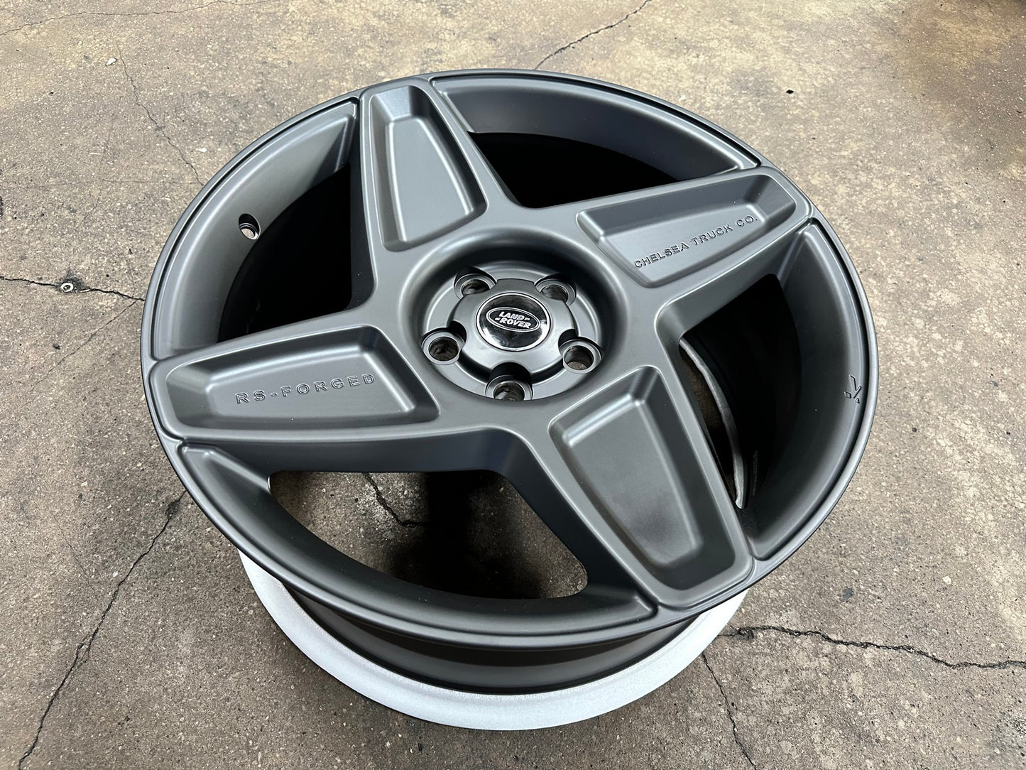 New 20X9 ET35 Overdrive Forged Kahn Rim (5 wheel) Matt Black 5X120