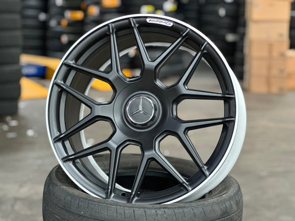 New 19X9 ET45 Overdrive Forged Rim (4 wheel) Matt Black 5X112