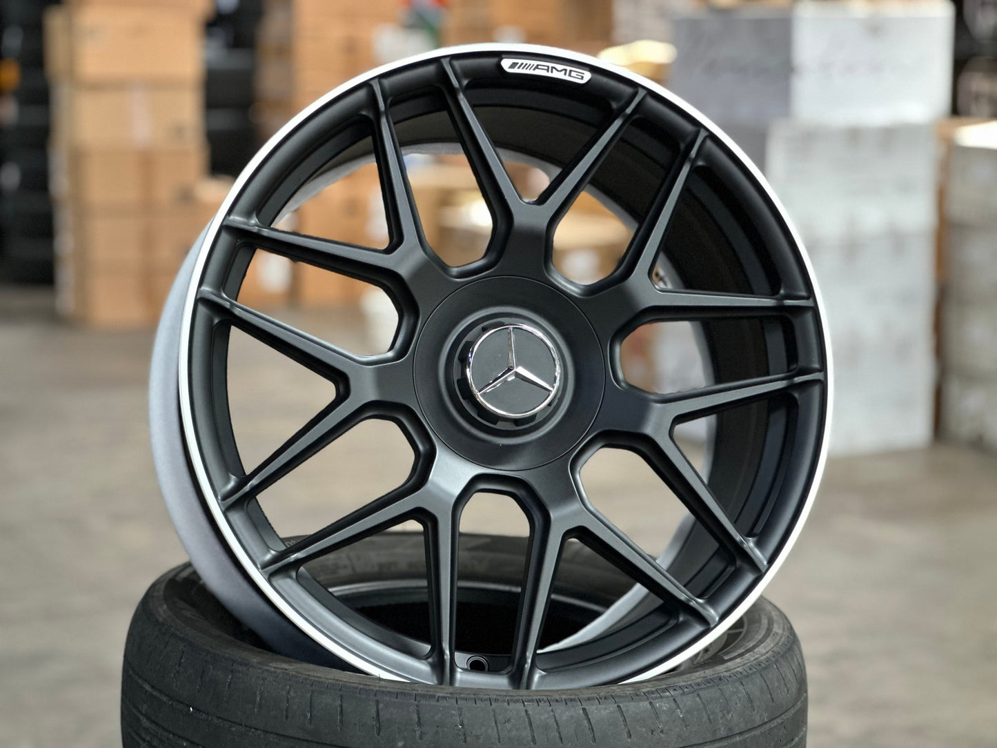 New 19X9 ET45 Overdrive Forged Rim (4 wheel) Matt Black 5X112