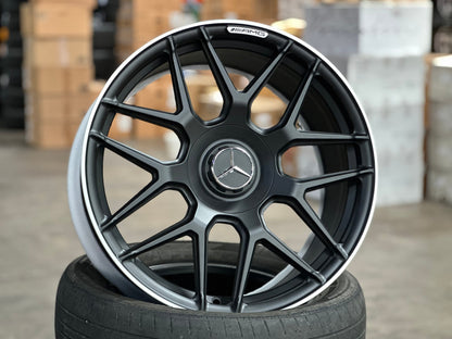 New 19X9 ET45 Overdrive Forged Rim (4 wheel) Matt Black 5X112