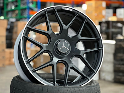 New 19X9 ET45 Overdrive Forged Rim (4 wheel) Matt Black 5X112