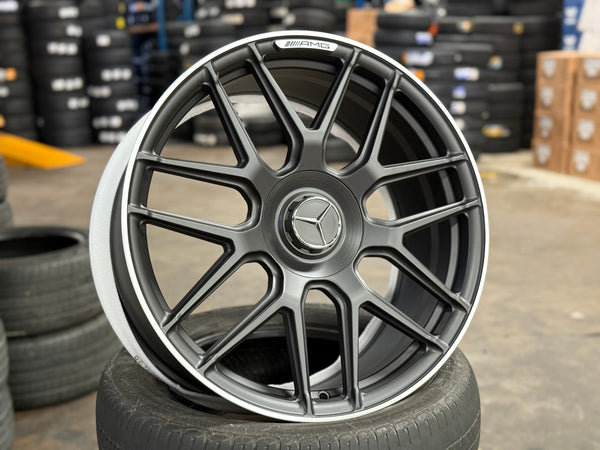 New 20X9 ET45 Overdrive Forged Rim (4 wheel) Matt Black 5X112