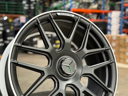 New 20X9 ET45 Overdrive Forged Rim (4 wheel) Matt Black 5X112