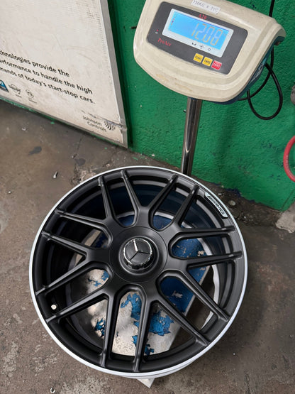 New 20X9 ET45 Overdrive Forged Rim (4 wheel) Matt Black 5X112