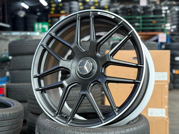 New 21X9 ET45 Overdrive Forged Rim (4 wheel) Matt Black 5X112