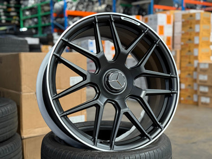 New 21X9 ET45 Overdrive Forged Rim (4 wheel) Matt Black 5X112