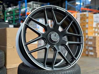New 21X9 ET45 Overdrive Forged Rim (4 wheel) Matt Black 5X112