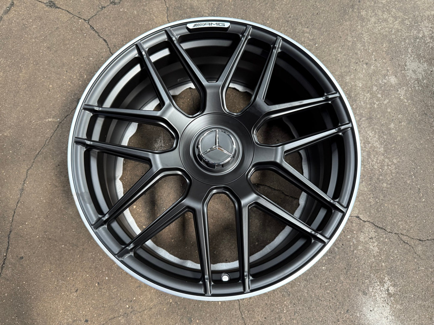 New 21X9 ET45 Overdrive Forged Rim (4 wheel) Matt Black 5X112