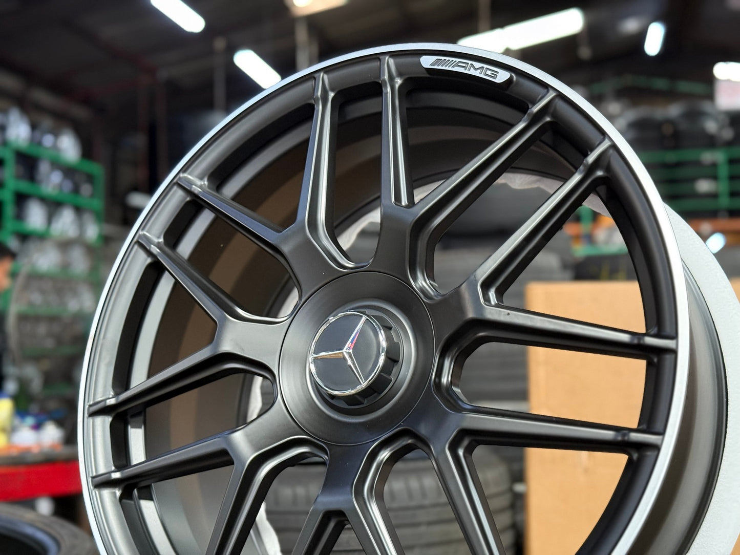 New 21X9 ET45 Overdrive Forged Rim (4 wheel) Matt Black 5X112