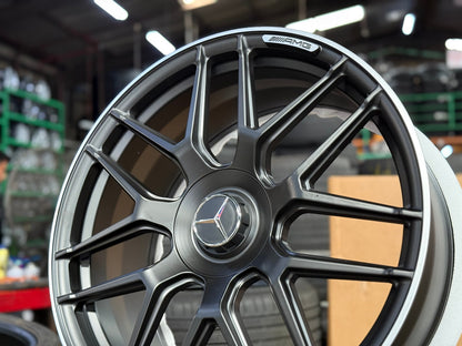 New 21X9 ET45 Overdrive Forged Rim (4 wheel) Matt Black 5X112