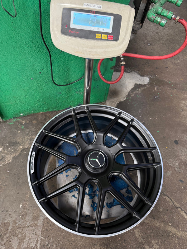 New 21X9 ET45 Overdrive Forged Rim (4 wheel) Matt Black 5X112