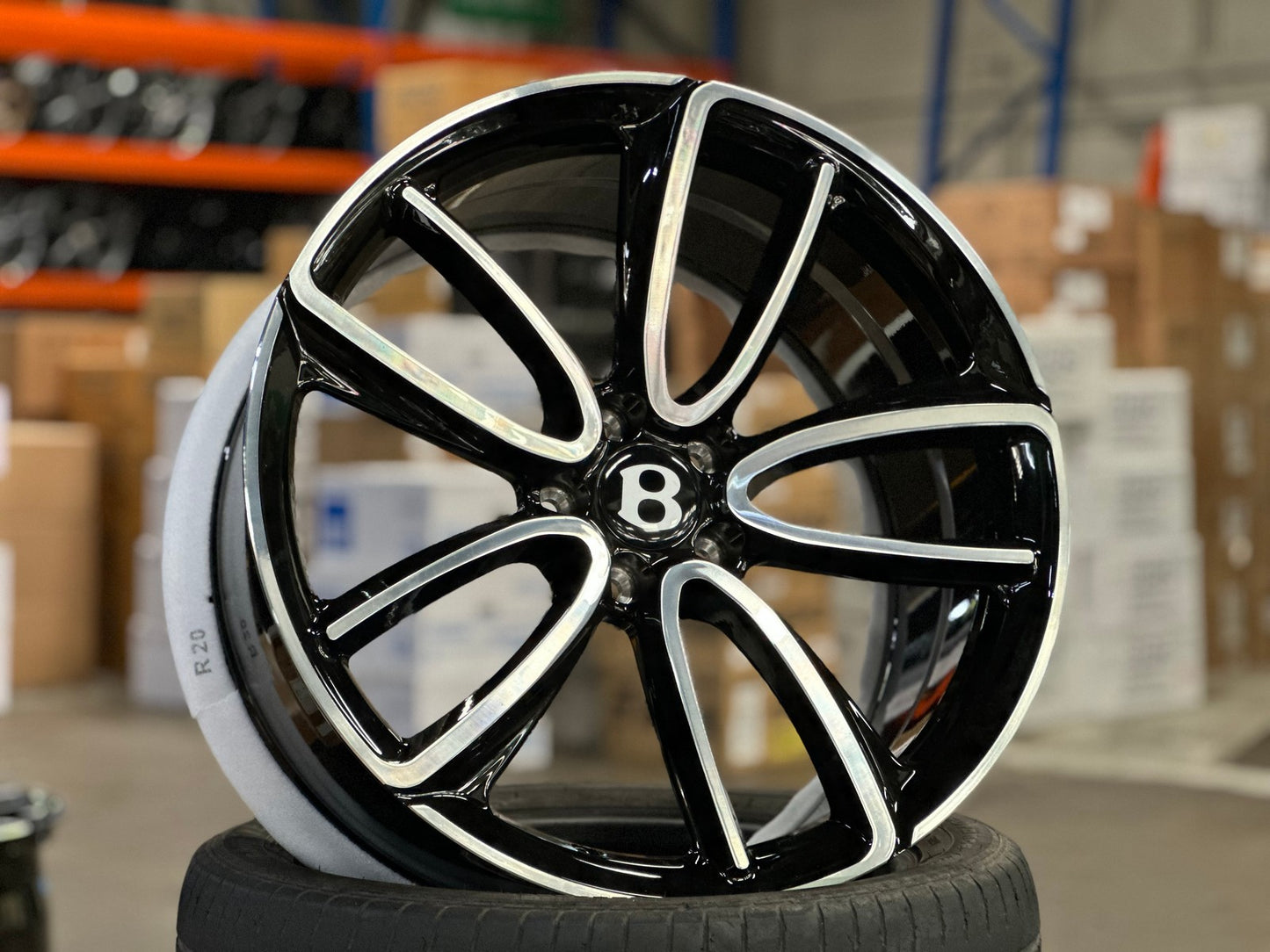 New 20X9.5 ET32 Overdrive Forged Rim (4 wheel) Gloss Black PF 5X112