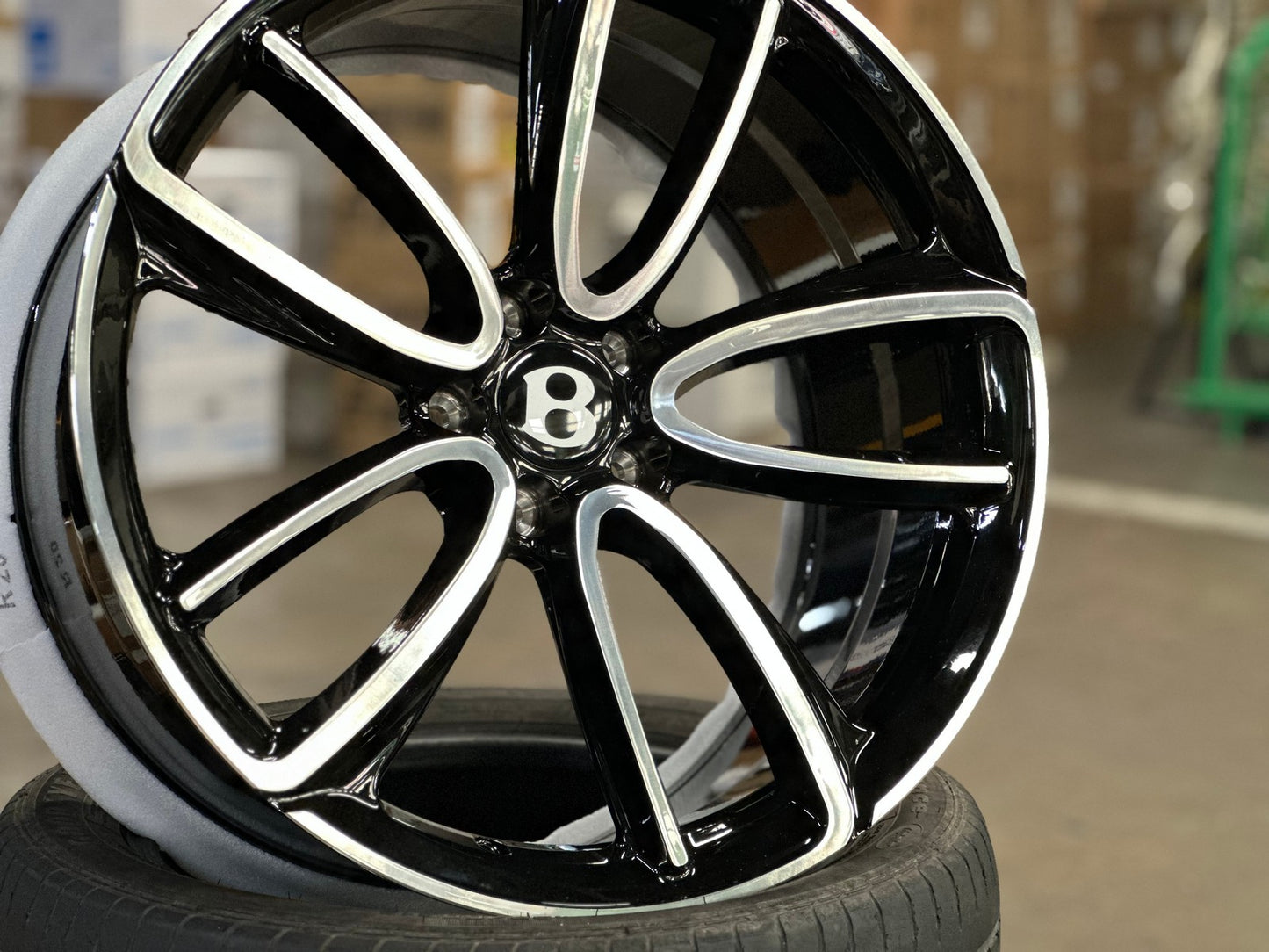 New 20X9.5 ET32 Overdrive Forged Rim (4 wheel) Gloss Black PF 5X112