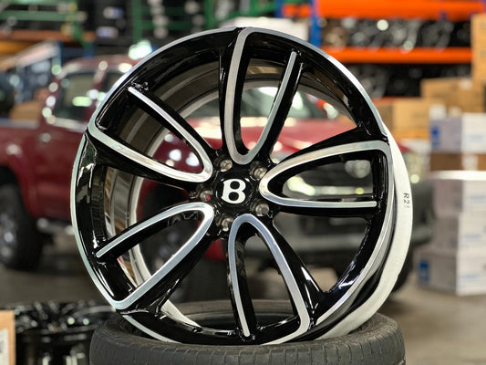 New 21X9.5 ET32 Overdrive Forged Rim (4 wheel) Gloss Black PF 5X112