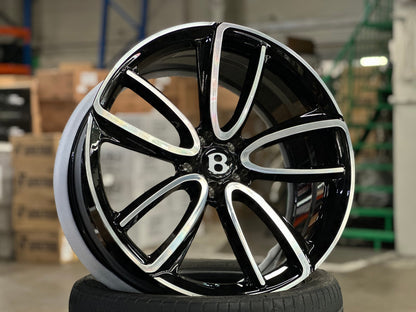 New 21X9.5 ET32 Overdrive Forged Rim (4 wheel) Gloss Black PF 5X112