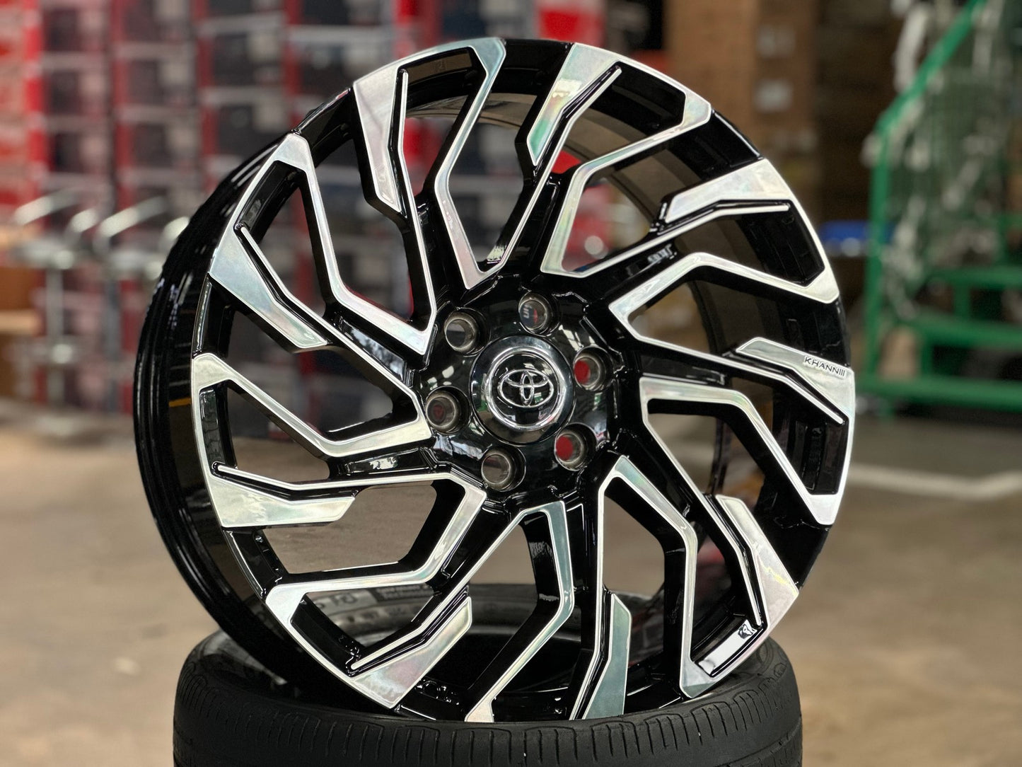 New 22X9 ET45 Overdrive Forged Khann Rim (4 wheel) Gloss Black PF 6X139.7
