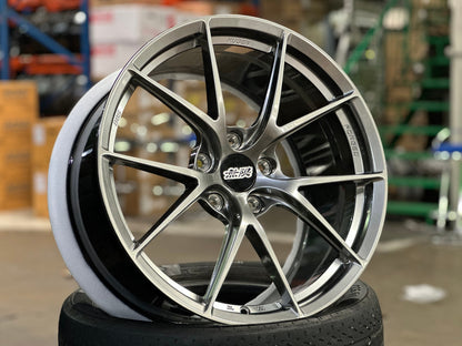 New 19X9.5 ET45 Overdrive Forged Mugen Design Rim (4 wheel) Gunmetal 5X120