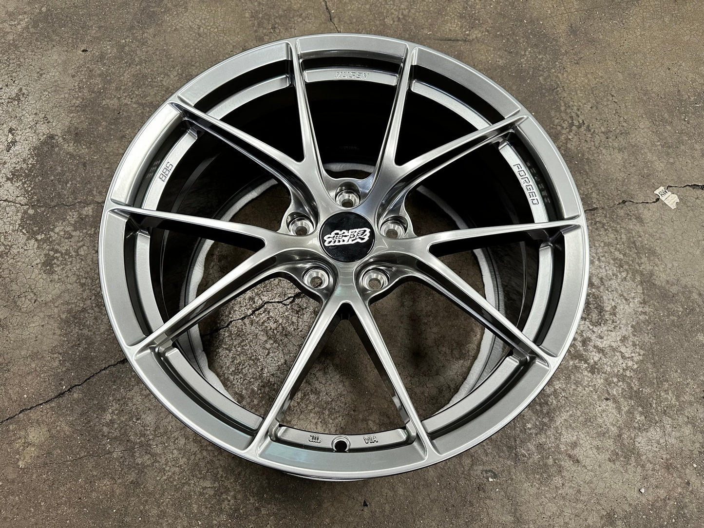 New 19X9.5 ET45 Overdrive Forged Mugen Design Rim (4 wheel) Gunmetal 5X120