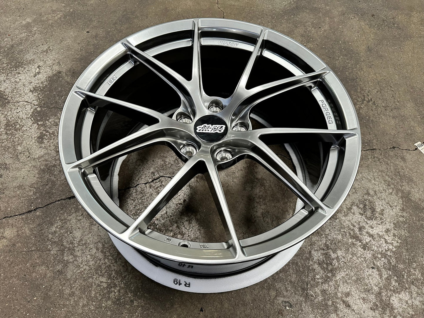 New 19X9.5 ET45 Overdrive Forged Mugen Design Rim (4 wheel) Gunmetal 5X120