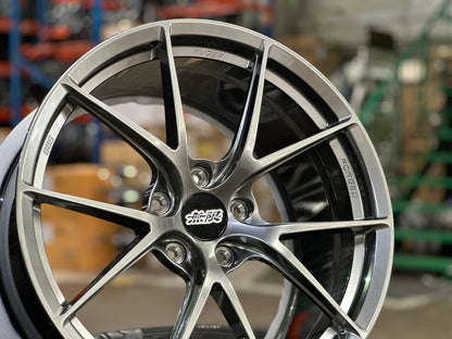 New 19X9.5 ET45 Overdrive Forged Mugen Design Rim (4 wheel) Gunmetal 5X120