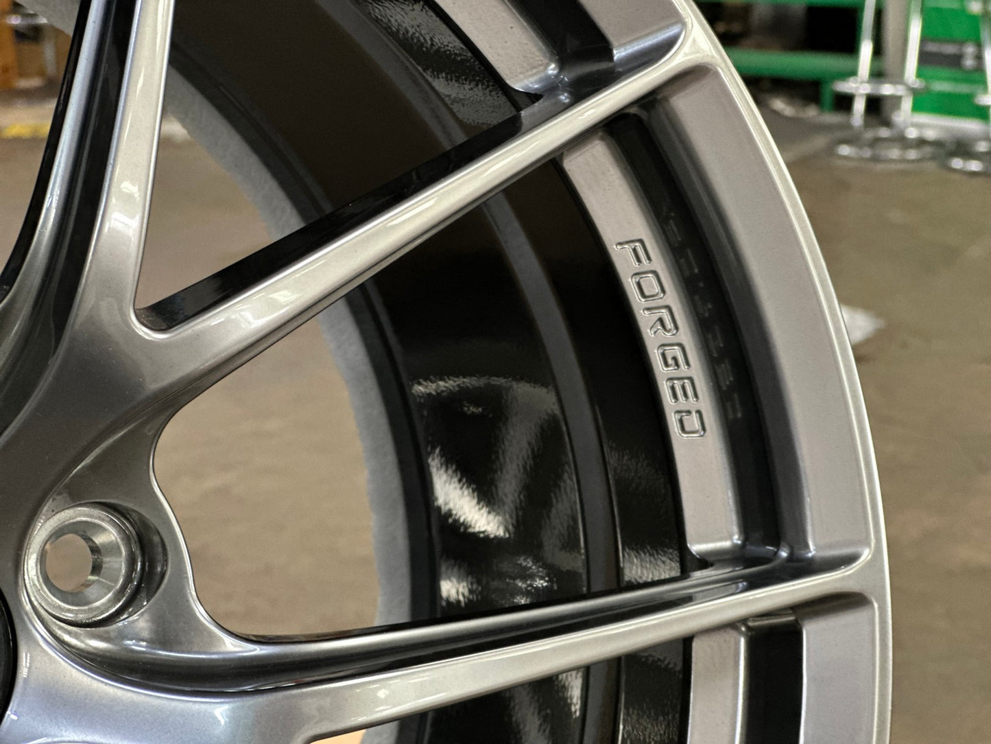 New 19X9.5 ET45 Overdrive Forged Mugen Design Rim (4 wheel) Gunmetal 5X120