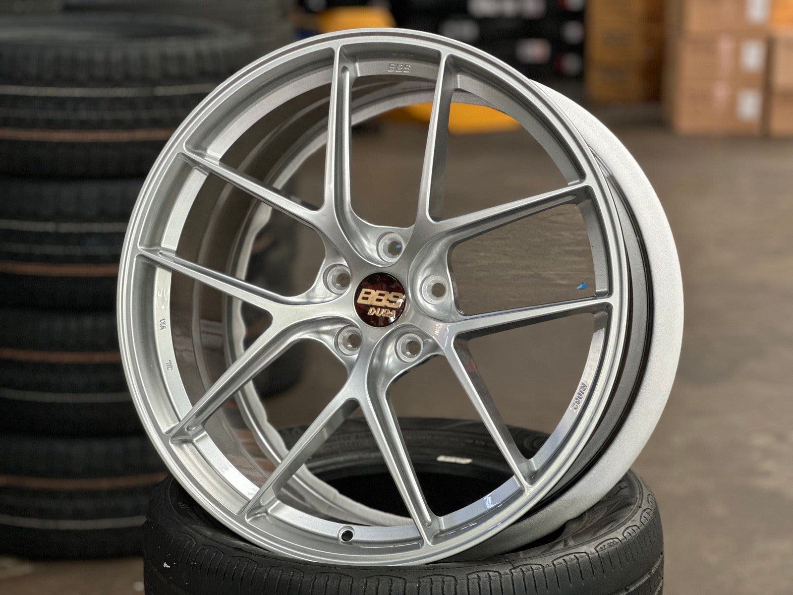 New 20X9 ET30 Overdrive Forged BBS Design Rim (4 wheel) Gloss Silver 5 ...