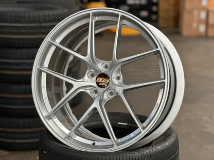 New 20X9 ET30 Overdrive Forged BBS Design Rim (4 wheel) Gloss Silver 5X112