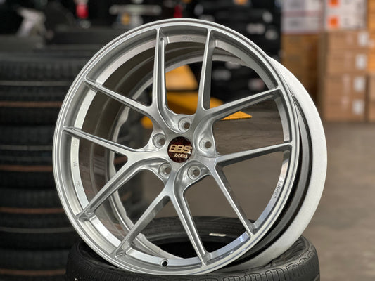 New 20X9 ET30 Overdrive Forged BBS Design Rim (4 wheel) Gloss Silver 5X112