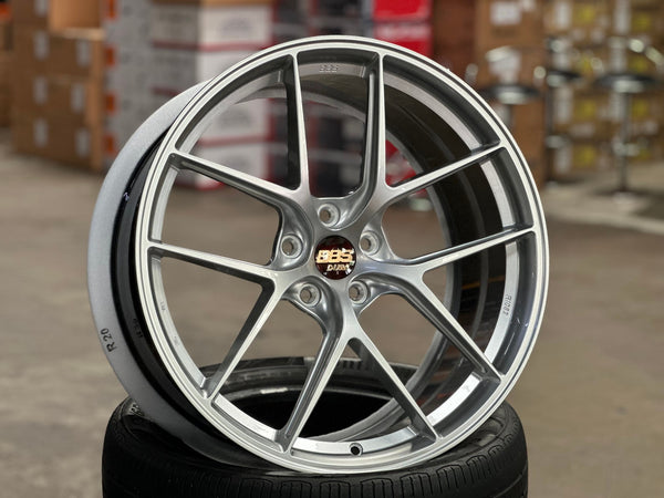 New 20X9 ET30 Overdrive Forged BBS Design Rim (4 wheel) Gloss Silver 5X112