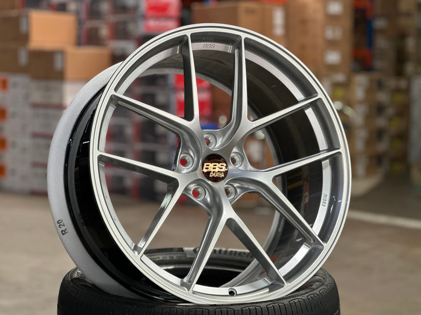 New 20X9 ET30 Overdrive Forged BBS Design Rim (4 wheel) Gloss Silver 5X112